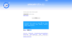 Desktop Screenshot of leteckaposta.cz