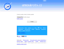 Tablet Screenshot of leteckaposta.cz